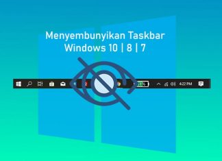 Cara menyembunyikan taskbar Windows 10, 8, 7