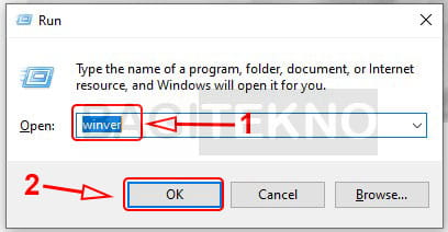 Cara membuka Windows version