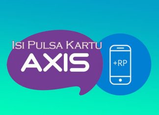 cara isi pulsa kartu Axis menggunakan dompet digital