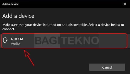 Menghubungkan speaker Bluetooth dengan Laptop Windows 10
