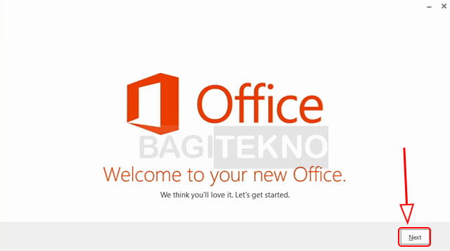 Start Office 2013 setup