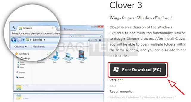 Cara download software Clover