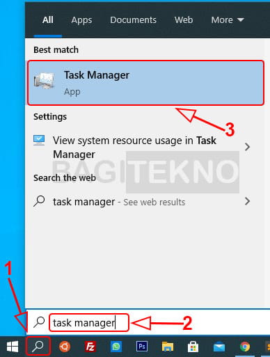 Cara membuka Windows Task Manager