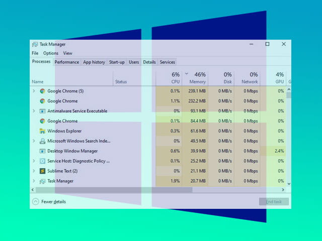 Cara membuka task manager