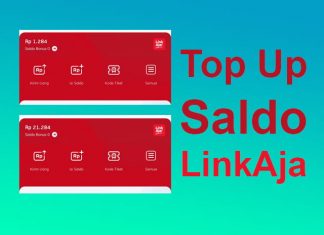 Cara top up LinkAja