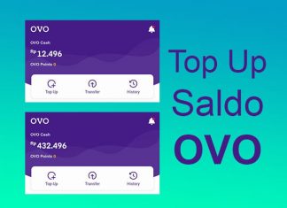 Cara mudah top up saldo ovo