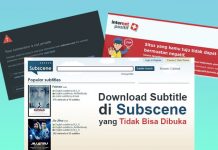Cara download subtitle bahasa Indonesia di subscene yang tidak bisa diakses karena internet positif