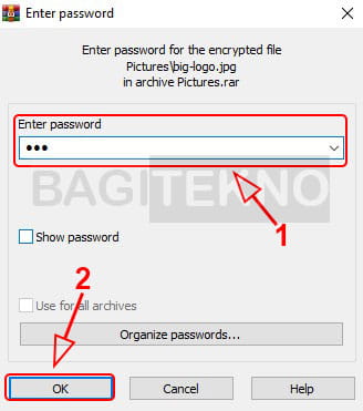 Cara membuka file RAR atau ZIP yang dikunci password