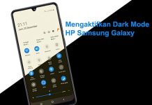 cara mengaktifkan dark mode di hp samsung