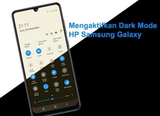 cara mengaktifkan dark mode di hp samsung