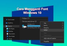 Cara mengganti font di Laptop Windows 10