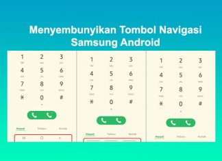 Cara menghilangkan tombol navigasi HP Samsung Android