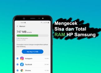 Cara cek sisa dan total RAM HP Samsung Galaxy