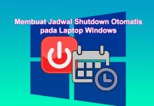 Cara membuat jadwal shutdown otomatis di Laptop Windows 10 8 7