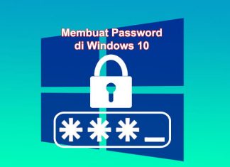 Cara membuat password di Laptop Windows 10