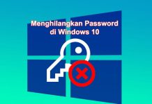 Cara menghilangkan password di Windows 10