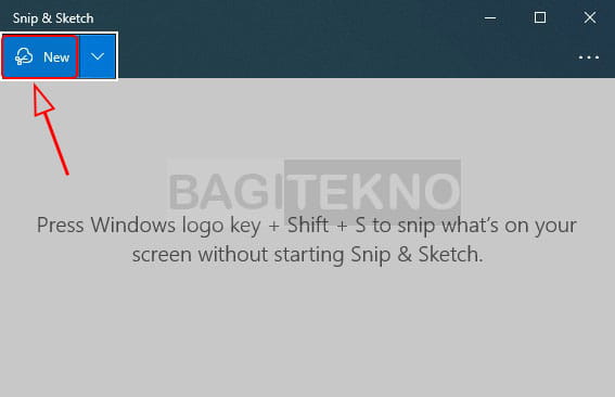 Cara mengambil tangkapan layar menggunakan Snip & Sketch