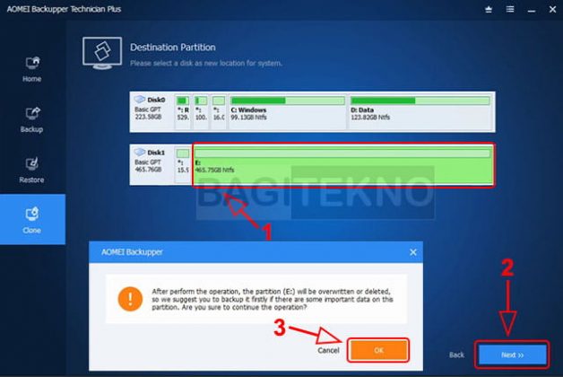 Cara Cloning Windows dari Hardisk ke SSD / HDD Lain