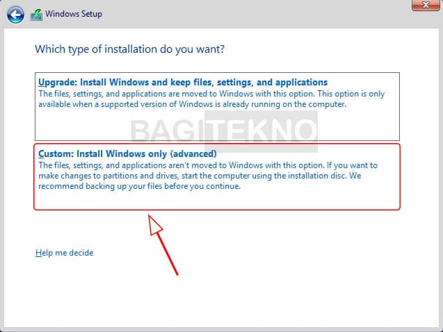 Custom install Windows 8 / 8.1