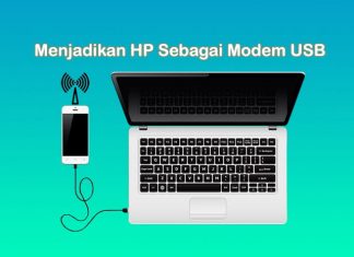 Cara menjadikan hp sebagai modem USB dengan kabel data