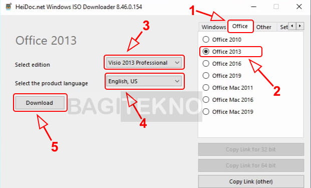 Download master installer Visio 2013