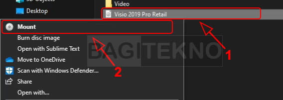 Membuka file master Visio 2019