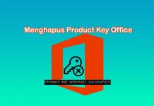 Cara menghapus product key Microsoft Office melalui CMD