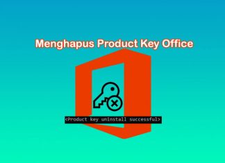 Cara menghapus product key Microsoft Office melalui CMD