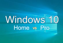 Perbedaan fitur bawaan Windows 10 home dan pro