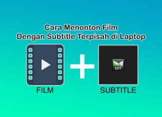 cara menonton film dengan subtitle terpisah di laptop