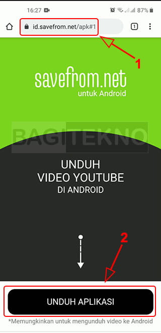 download aplikasi savefrom di Android