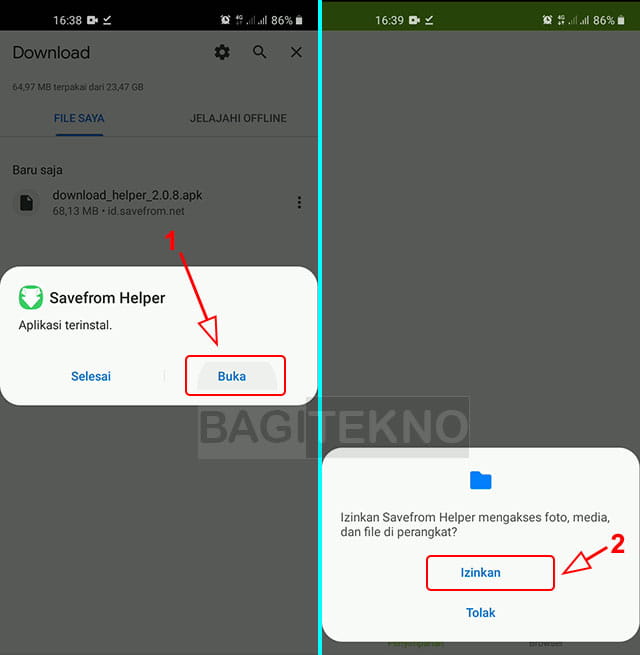 install savefrom di Android