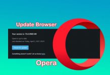 Cara update web browser Opera ke versi terbaru