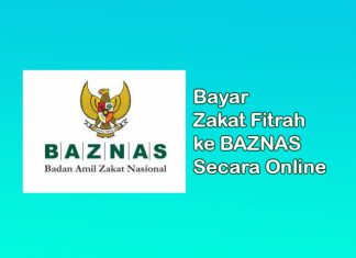 Cara bayar zakat fitrah ke BAZNAS secara online