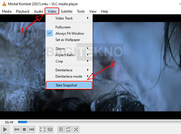 Cara mengambil gambar dari video pada VLC Media Player