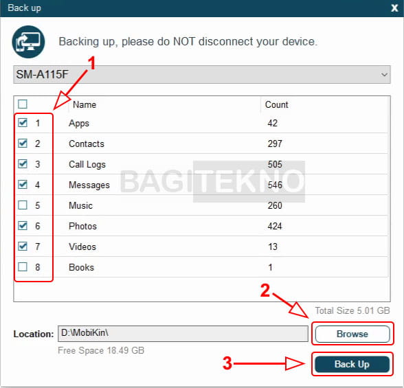 Cara backup data Android ke PC Windows dengan MobiKin Assistant for Android