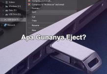 Fungsi eject pada Flashdisk sebelum dicabut dari Laptop