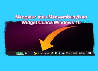 cara mengatur atau menyembunyikan info cuaca di taskbar Windows 10