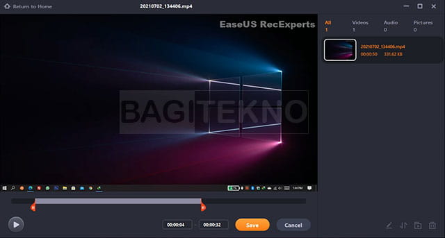 pengeditan EaseUS RecExperts screen recorder