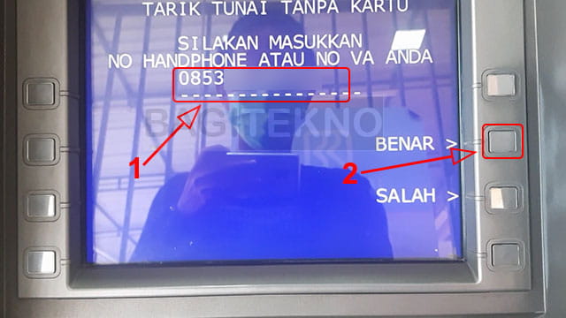 Masukkan nomor Hp Link Aja di mesin ATM BRI, Mandiri, dan BTN