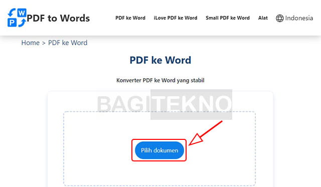 Cara mengkonversi file pdf menjadi format Word
