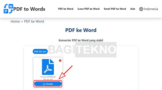 Cara mengonversi file pdf ke Word