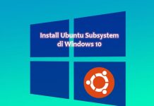Cara install ubuntu subsystem di windows 10