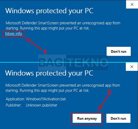 melewati Windows Protected saat aktivasi Windows 11