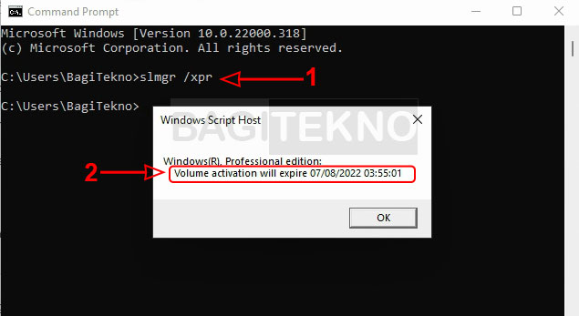cek masa berlaku aktivasi Windows 11