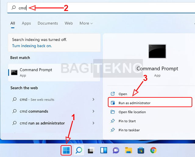 buka CMD di Windows 11