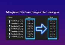Cara mengubah ekstensi banyak file sekaligus