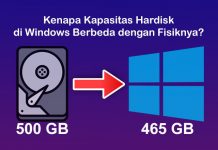 Kenapa kapasitas harddisk tidak sesuai dengan aslinya