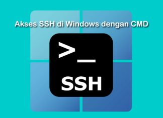 cara akses ssh di widows dengan menggunakan cmd