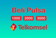 cara beli pulsa telkomsel 1000 pakai aplikasi Flip